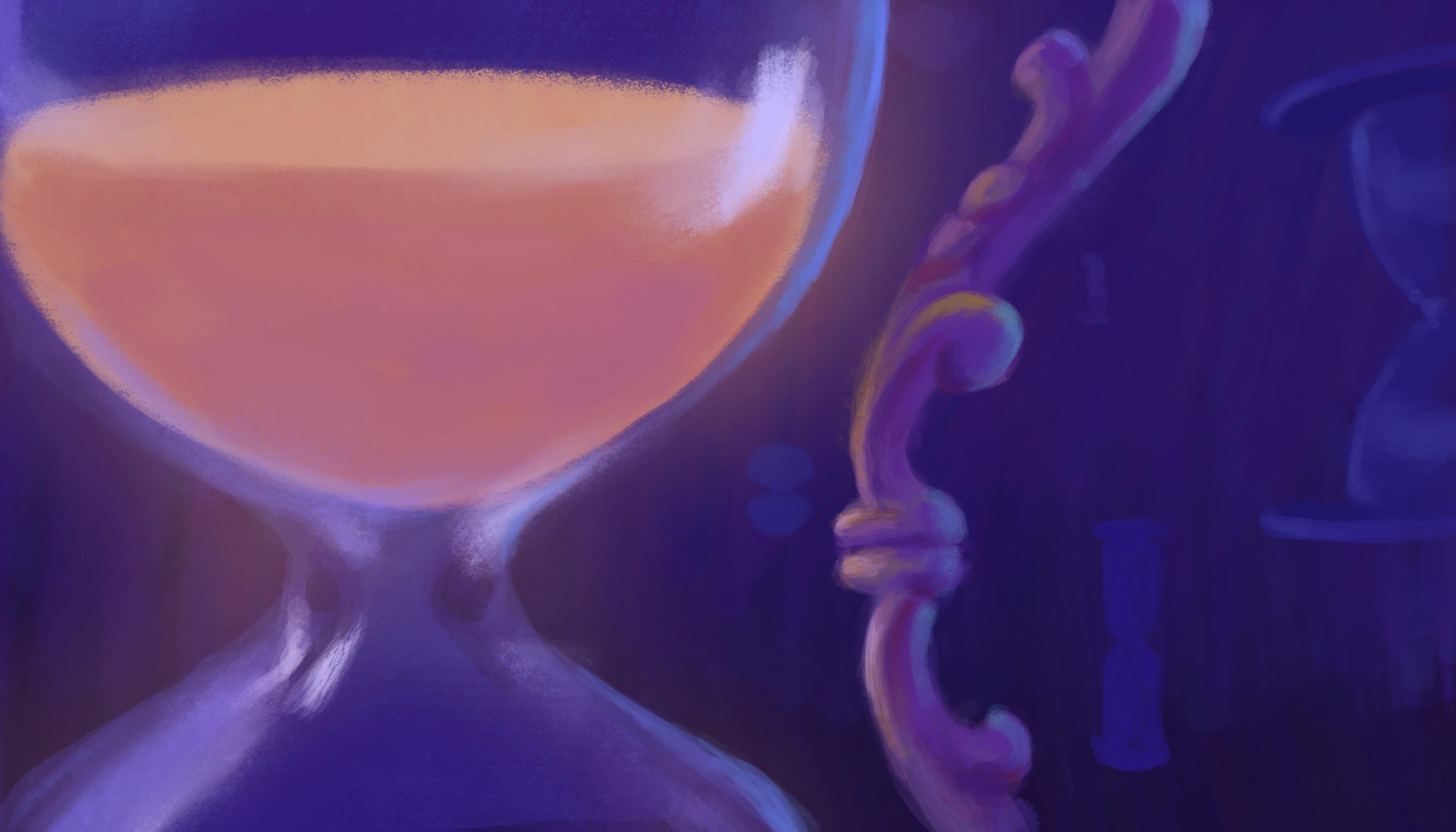 Unica's Hourglass closeup Unica's Hourglass closeup